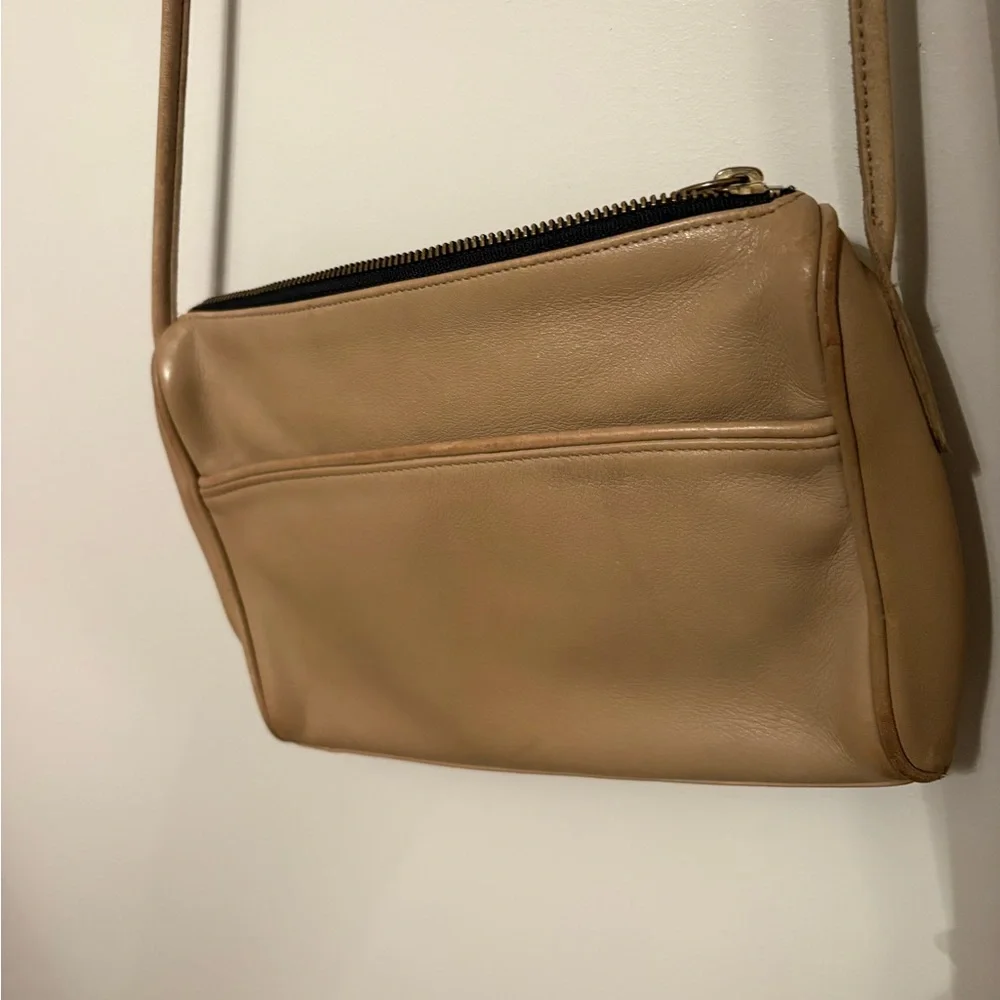 Coach Vintage Taupe Slim Zip Bag